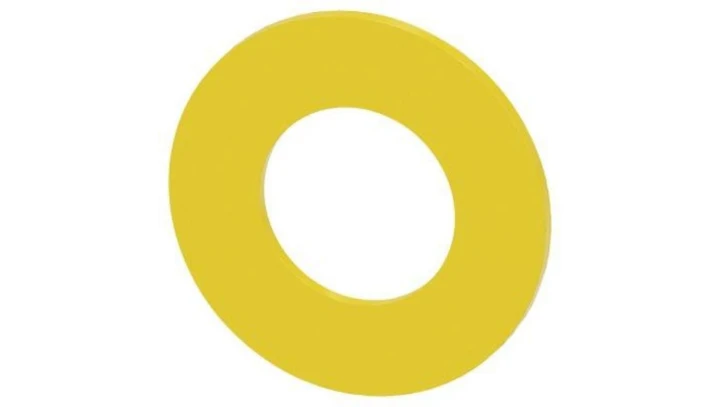 Etykieta podkładkowa żółta okrągła 45mm z inskrypcją /ZATRZYMANIE AWARYJNE/ otwór 22mm SIRIUS ACT 3SU1900-0BA31-0ND0 /10szt./