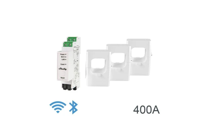 Shelly licznik energii dwukierunkowy PRO 3EM 400A 3800235268117