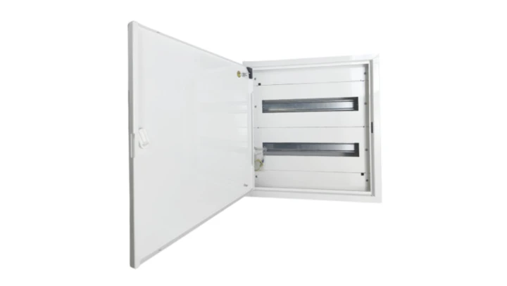 Rozdzielnica natynkowa metalowa 36 modułowa 2x18 436x455x130 RAL9003 P30 MN36/2/18