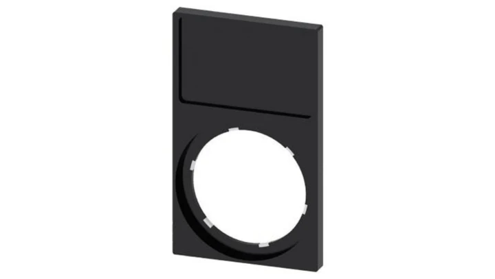 Ramka do etykiet samoprzylepnych 17,5x27mm prostokątna czarna otwór 22mm SIRIUS ACT 3SU1900-0AP10-0AA0 /10szt./