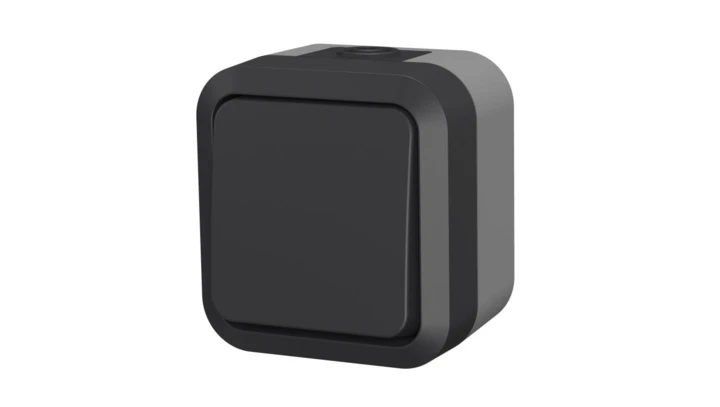 Łącznik uniwersalny pojedynczy natynkowy Aqua Pro IP55 szaro grafitowy 60320