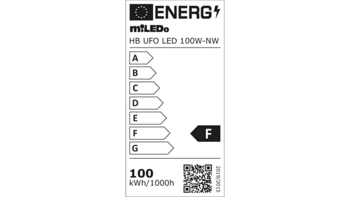Oprawa przemysłowa HB UFO LED 100W-NW 10000lm barwa neutralna 4000K 110 IP65 czarny 31405