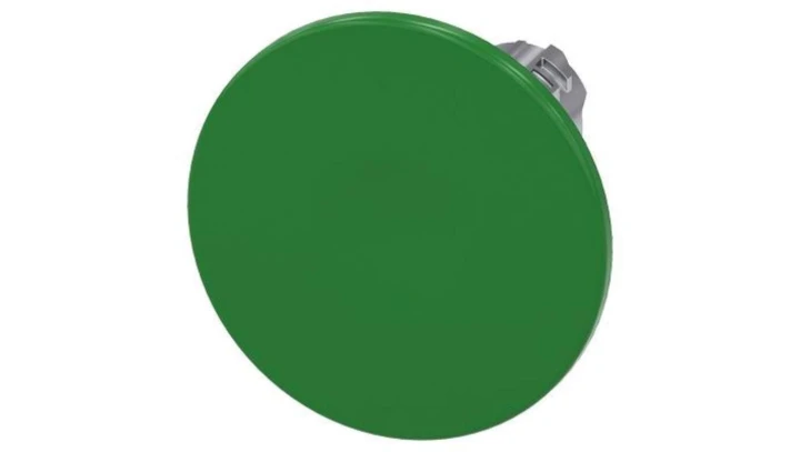Napęd przycisku grzybkowego 22mm zielony 60 mm z samopowotem metalowy IP689k SIRIUS ACT 3SU1050-1CD40-0AA0