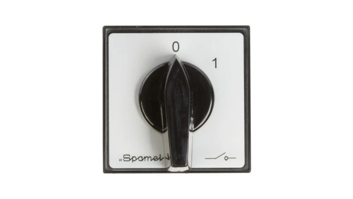 Łącznik krzywkowy 0-1 3P 40A do wbudowania IP65 LK40-2.8211/P03