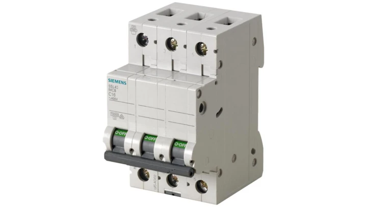 Wyłącznik nadprądowy 3P 400V C 6A 10KA SENTRON 5SL4306-7