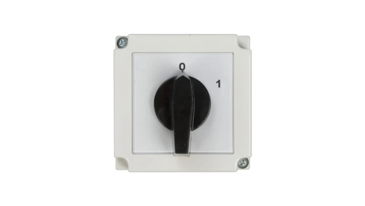 Łącznik krzywkowy 0-1 1P 25A w obudowie 4G25-90-PK R114 63-840392-031