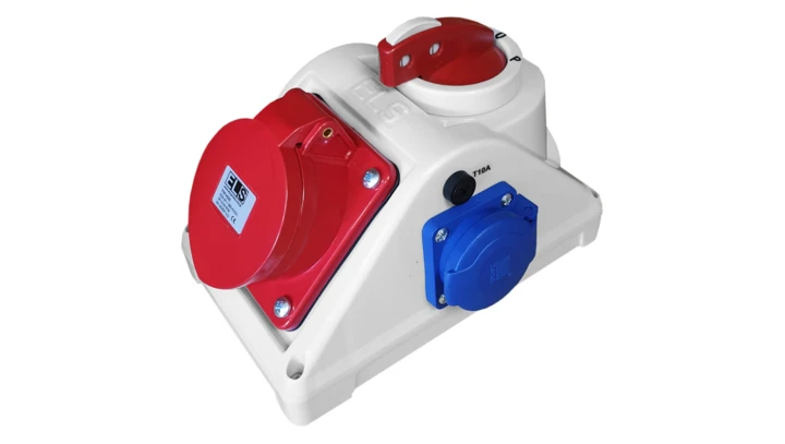 Rozdzielnica budowlana z wyłącznikiem L-0-P COMBO 32/5 2x230V IP44 / E960625421C