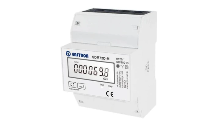 Licznik energii elektrycznej LCD 3-fazowy 100A 4-mod MODBUS MID SDM72MB MID