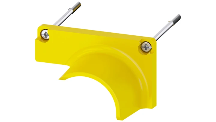 Kołnierz ochronny do przycisku bezpieczeństwa 30 i 40 mm na kasetę żółty tworzywo SIRIUS ACT 3SU1900-0JH30-0AA0