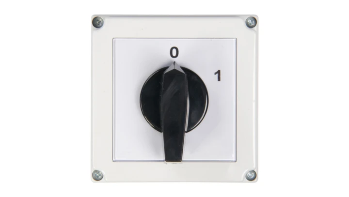 Łącznik krzywkowy 0-1 3P 63A w obudowie 4G63-10-PK R214 63-840306-051