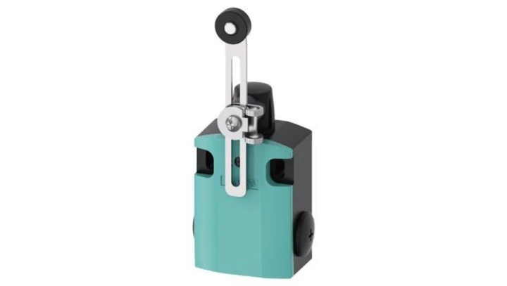 Wyłącznik krańcowy 1Z 1R pełzające metal 56mm dźwignia uchylna 100mm regulowana rolka 19mm tworzywo IP67 3SE5122-0BH50