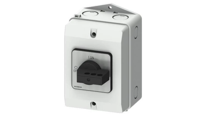 Rozłącznik główny w obudowie ekranowanej 3P 25A 9.5kW AC23A 400V styki pom wyprz 1Z 1R blokowanie w poz O i I 3LD2184-2GP21