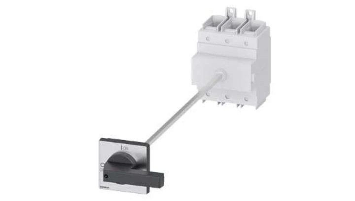 Rozłącznik główny/awaryjny 3P 250A 132kW AC23 400V montaż na płycie w wałkiem pokrętło piórkowe otwory3LD2418-0TK11