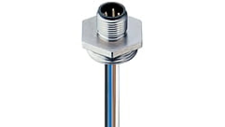 Złącze panelowe FIXCON/M12 4-pinowe męskie do montażu przedniego RSFM 4/20/0,5 M