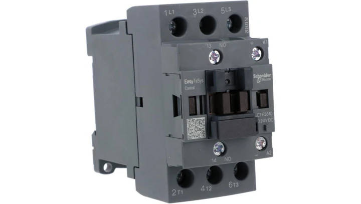 Stycznik mocy Easy TeSys Control AC-3, 38A, 3P (1NO), cewka 24V DC LC1E3810BD