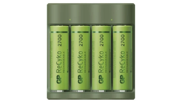 Ładowarka akumulatorów Everyday B421 4 sloty + 4 x akumulator AA REC 2700 + USB / 1604842110