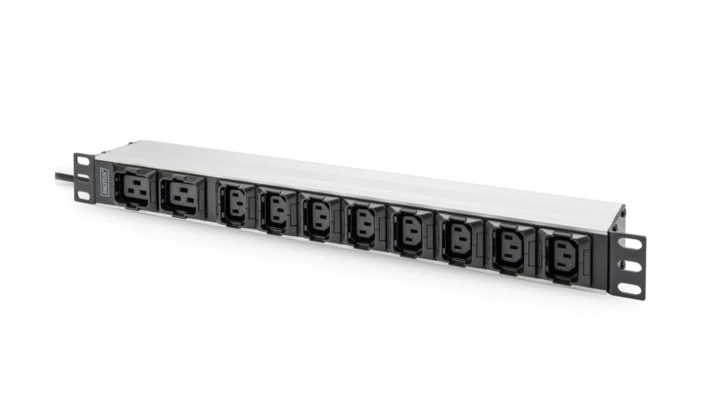 Listwa zasilająca 1U Aluminum PDU, rackmountable, 8 x C13, 2 x C1916A, 230VAC, 50/60Hz, IEC C20 plug DN-95427