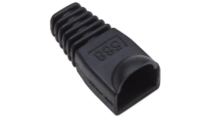 Osłonka wtyku RJ45 6.2mm czarna IWP-CBOOT-BK /10szt./