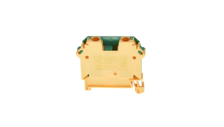 Złączka szynowa ochronna 0,5-6 mm2 ZUG-6PE żółto-zielony A11-B33Z