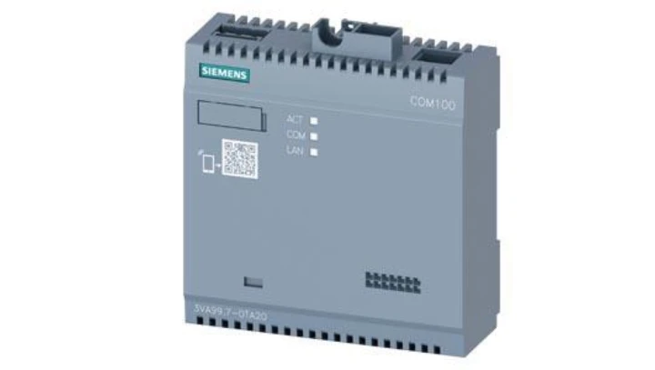 Serwer danych COM100 do obsługi 1 wyłącznika Modbus TCP/IP 3VA9987-0TA20