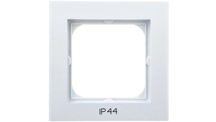 SONATA Ramka pojedyncza do łączników IP-44 biały mat RH-1R/75