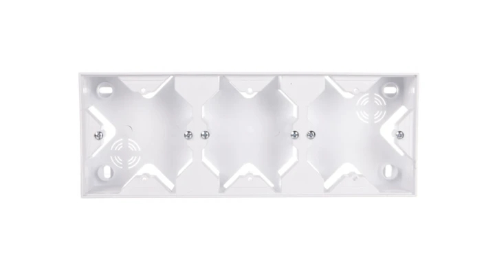 SONATA Puszka instalacyjna do serii SONATA potrójna biały mat PNP-3R/75