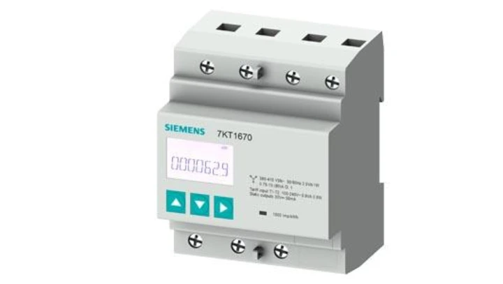 Miernik wartości elektrycznych na szynę Siemens 7KT1670