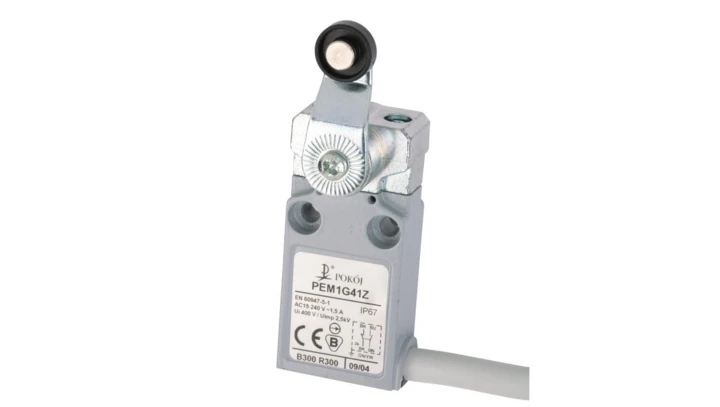 Łącznik krańcowy dźwignia z rolką z tworzywa Ø14 PEM1G41Z A37-A92Z