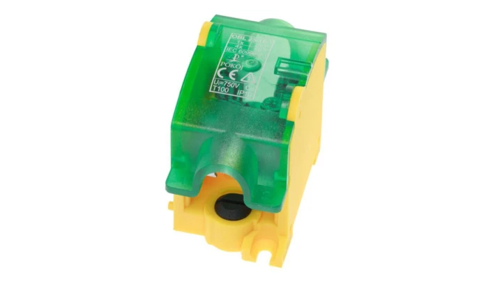 Odgałęźnik instalacyjny 1P OBL 25/16-1 1x25mm2/4x16mm2 żółty-zielony A13-6111