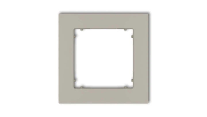 MINI Ramka uniwersalna pojedyncza kwadratowa z tworzywa taupe 60MR-1