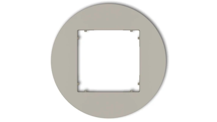MINI Ramka uniwersalna pojedyncza okrągła z tworzywa taupe 60MRTO-1