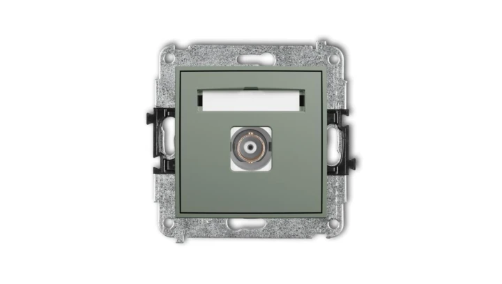 MINI Mechanizm gniazda pojedynczego BNC szałwiowy 61MGBNC-1