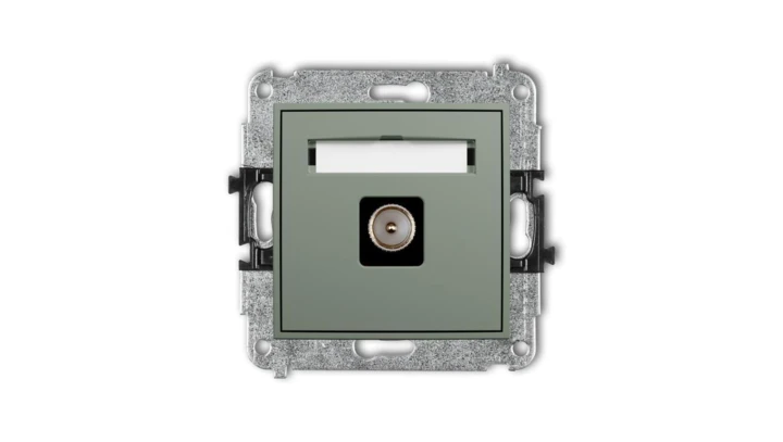 MINI Mechanizm gniazda antenowego pojedynczego TV szałwiowy 61MGTV-1