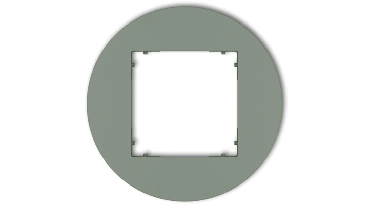 MINI Ramka uniwersalna pojedyncza okrągła z tworzywa szałwiowy 61MRTO-1