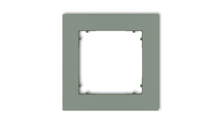 MINI Ramka uniwersalna pojedyncza kwadratowa z tworzywa szałwiowy 61MR-1