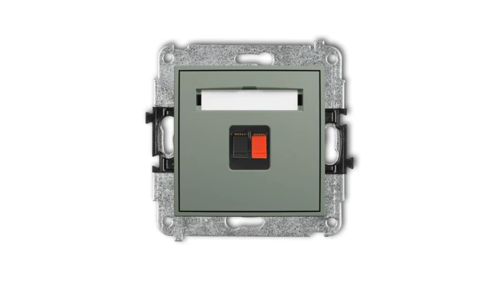 MINI Mechanizm gniazda głośnikowego pojedynczego szałwiowy 61MGG-1