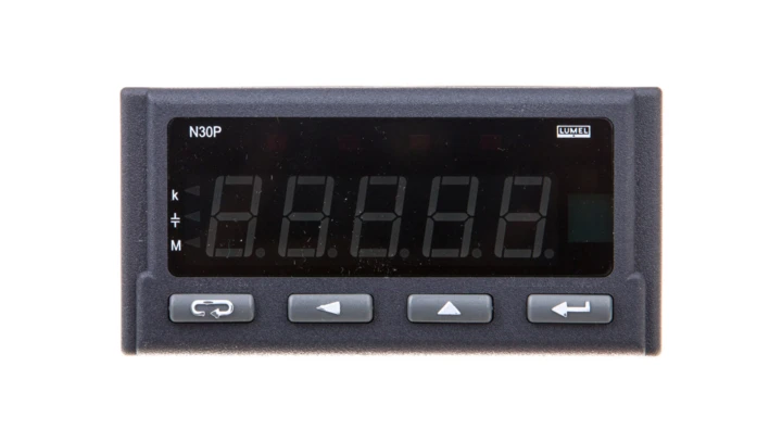 Programowalny miernik cyfrowy wejście 1-faz. zasilanie 85-253V AC/DC wyjście impulsowe RS-485 analog. przek. bez jednostki N30P