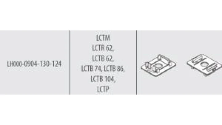 Trzymacz na szynę DIN do prze.LCTB62-104 Uchwyty do montażu przekładników na szynę DIN 35 mm LH000-0904-130-124