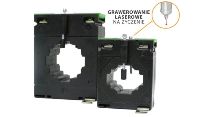 Przekładnik prądowy z otworem na szynę 140/100 (45) 250A/5A klasa 0,5 LCTB 14010H0250A55