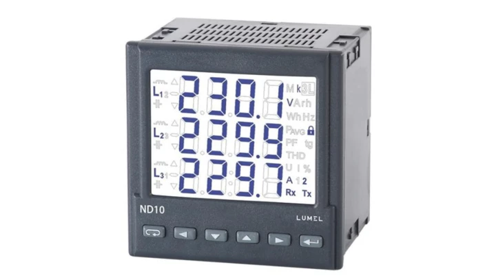 Miernik sieci 3-fazowej 1:wej.I 1A(X/1) 2:wej.U 3x230/400V 1:wyjście interfejs RS485 00:wykonanie standardowe P:wersja polska 1