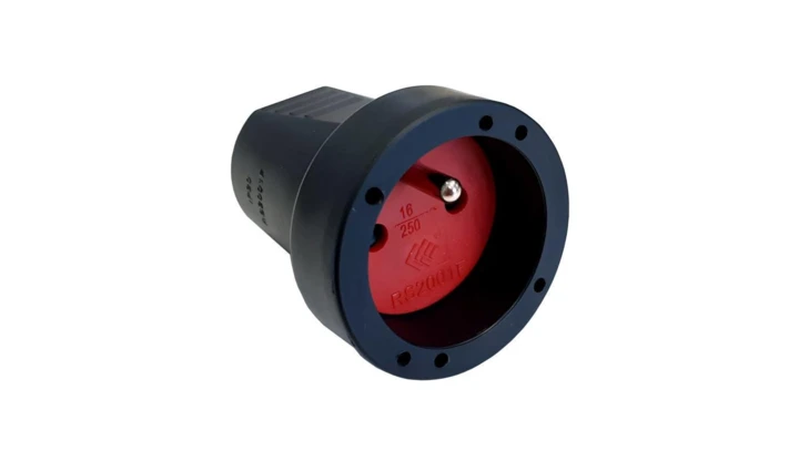 Gniazdo przenośne PCV IP20 250V~ 16 A czarne 12136