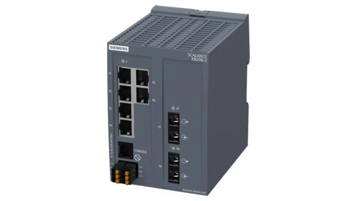 Switch przemysłowy zarządzalny SCALANCE XB206-2 6x 10/100 Mbit/s RJ45 2x MM SC tryb PROFINET 6GK5206-2BD00-2AB2