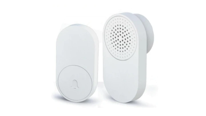 Dzwonek bezprzewodowy sieciowy MiniBell 32 melodie zasięg 150m 25579