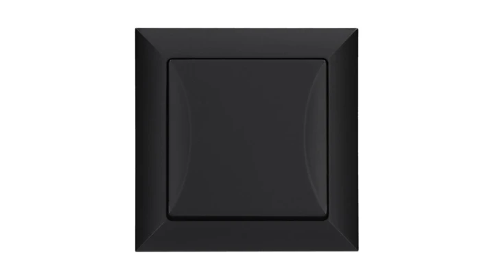 Łącznik podtynkowy krzyżowy, Pola czarny, 33203