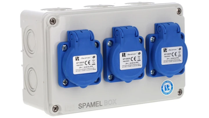 Rozdzielnica 3x3x16A INA=16A IP54 SB-001705-P0040-54