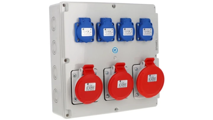 Rozdzielnica 5x32A 2x5x16A 4x3x16A INA=32A IP54 SB-007005-S0050-54