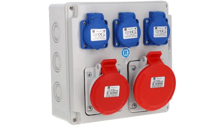 Rozdzielnica 5x32A 5x16A 3x16A INA=32A IP54 SB-005005-S0030-54