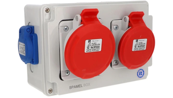 Rozdzielnica 5x32A 5x16A 2x3x16A INA=32A IP54 SB-004005-S0060-54