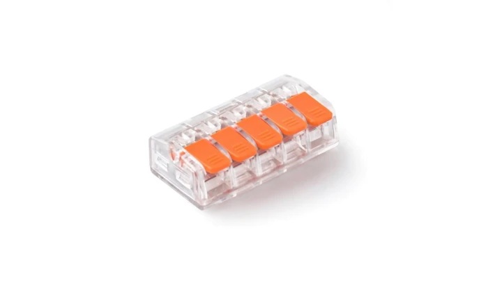 Szybkozłączka 0,2-4,0mm2, 5 styków, przezroczysta, E.4193T /50szt./