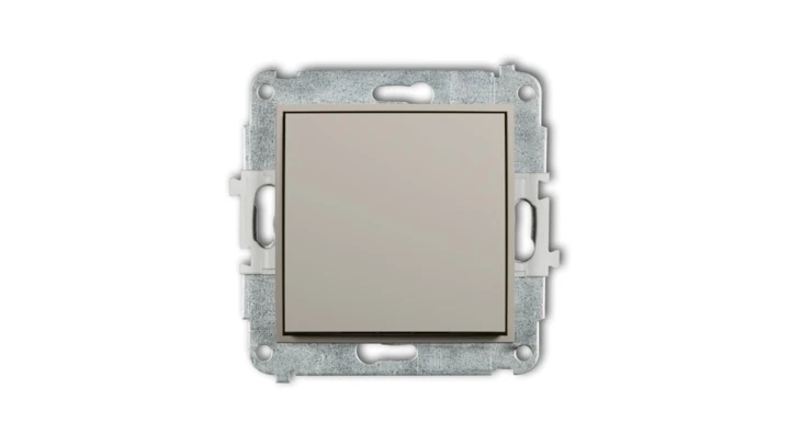ICON Mechanizm łącznika zwiernego, jednobiegunowego (jeden klawisz bez piktogramu) taupe 60IWP-4.1